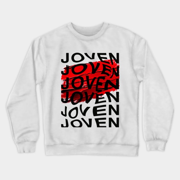 Joven Lipstick Smudge Crewneck Sweatshirt by TCharm